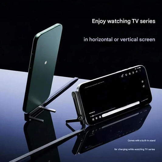 2-IN-1 CHARGING CABLE & FOLDABLE PHONE STAND
