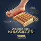 NATURAL WOODEN FOOT MASSAGER ROLLER FOR PAIN AND STRESS RELIEF