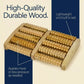 NATURAL WOODEN FOOT MASSAGER ROLLER FOR PAIN AND STRESS RELIEF